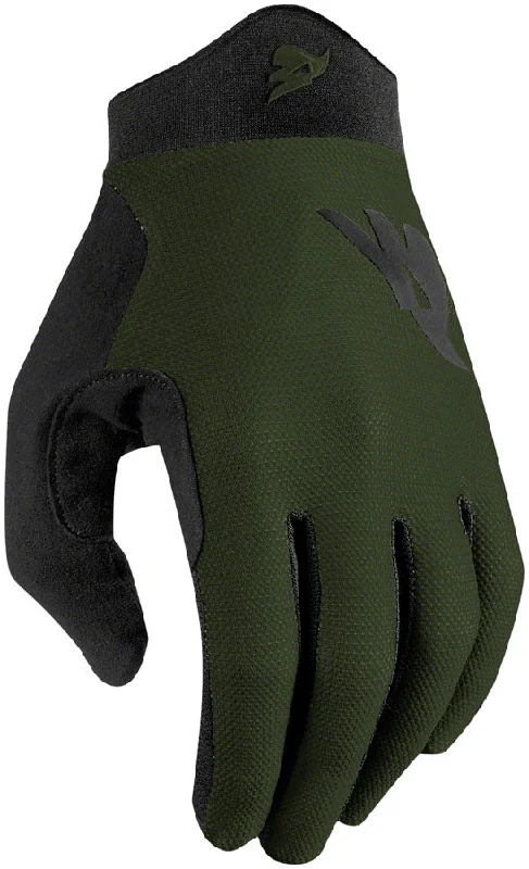 Cycling socks with ergonomic heels-Bluegrass Union Gloves - Green Full Finger Large