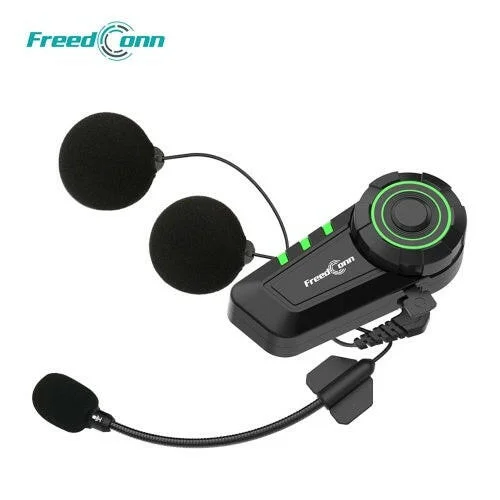 Cycling gloves with adjustable weave-FreedConn KY Motorcycle Helmet Headset Bluetooth 5.0 Motorcycle Headphones Wireless Music Earphone Support FM Radio IP65 Waterproof with Microphone