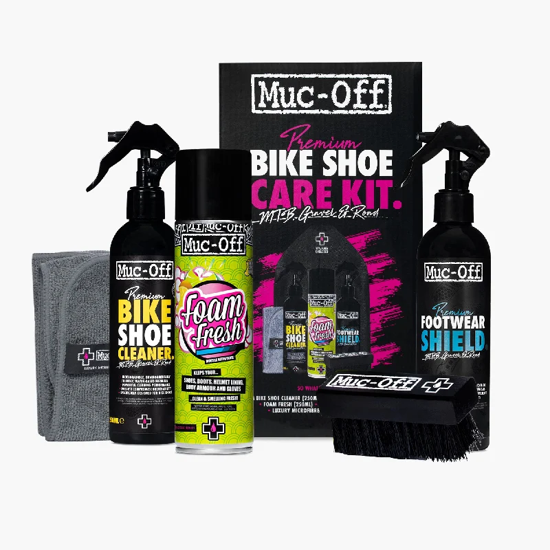 Bicycle socks with adjustable straps-Premium Bike Shoe Care Kit