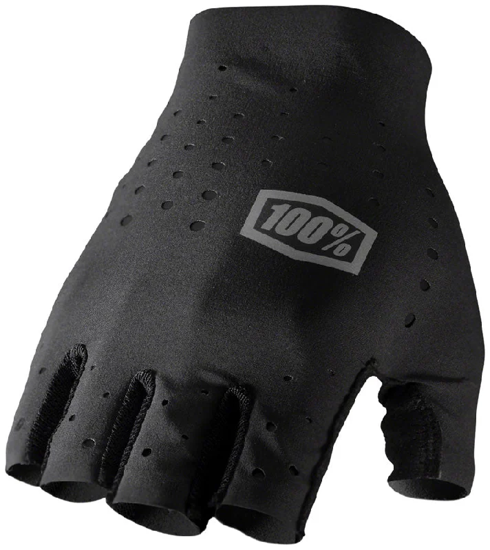 Cycling gloves with ergonomic padding-100% Sling Gloves - Black Short Finger Small