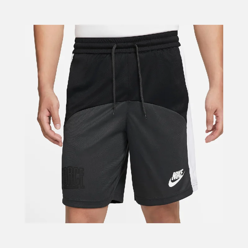 Bike shoes with adjustable padding-Nike Dri-Fit Starting 5 Men's Basketball Shorts - Black/Dark Smoke Grey/White/White