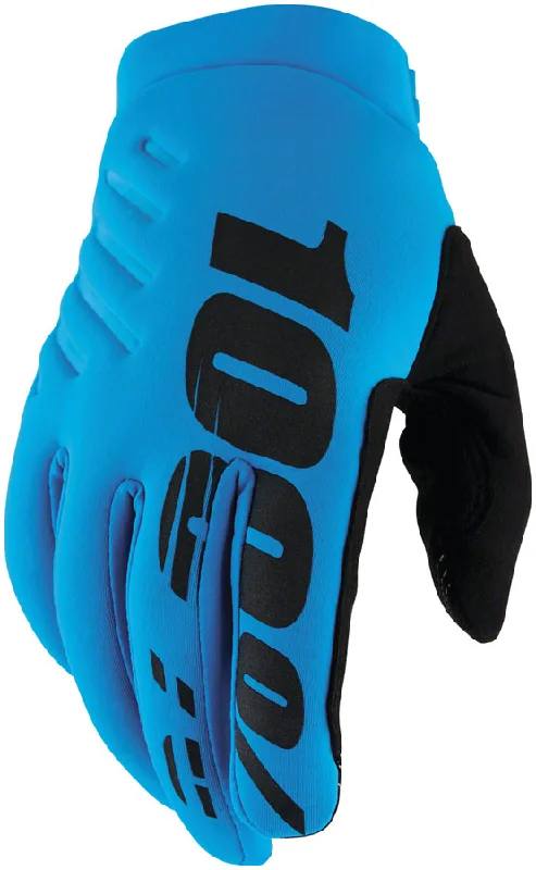 Bicycle riding shoes with adjustable weave-100% Brisker Gloves - Turquoise Full Finger Mens Medium