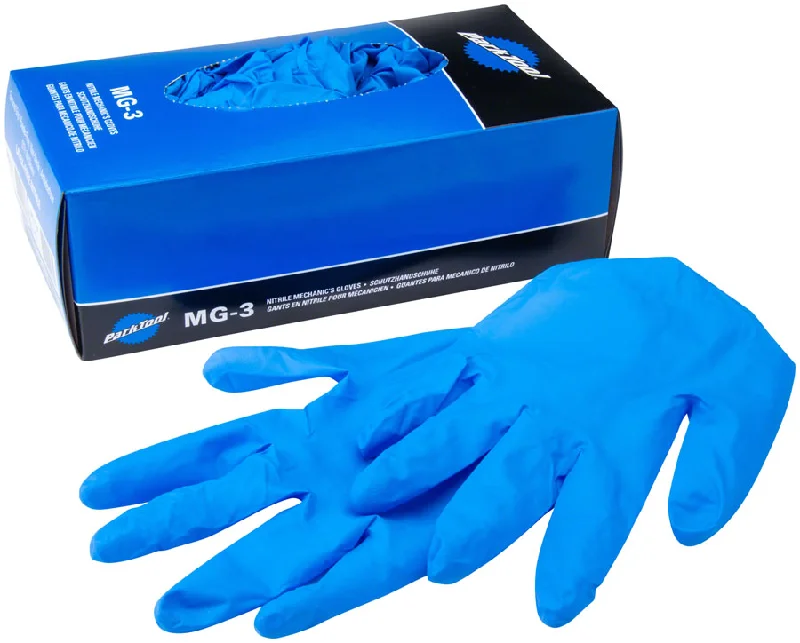 Cycling tights with adjustable lining-Park Tool MG-3X Nitrile Mechanics Gloves - X-Large