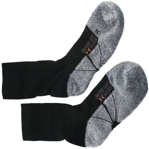 Bike helmet with adjustable weave-X-SOCKS SILVER DAY Men's Casual MSRP $34 US 3.5 - 6 EU 35 - 38 Navy NEW SAMPLE