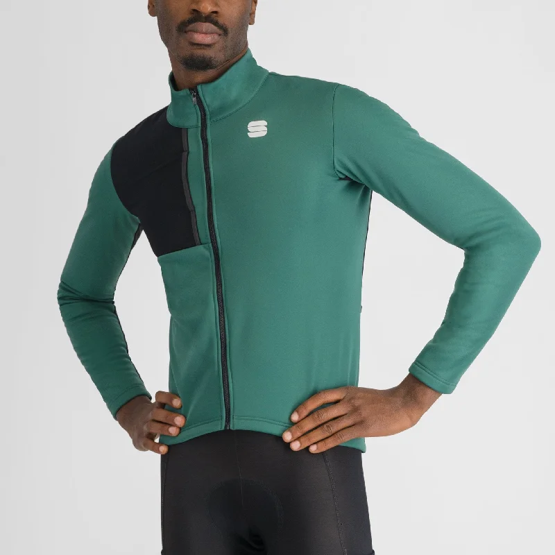 Bicycle riding tights with adjustable padding-Giacca Sportful Giara Softshell - Verde scuro