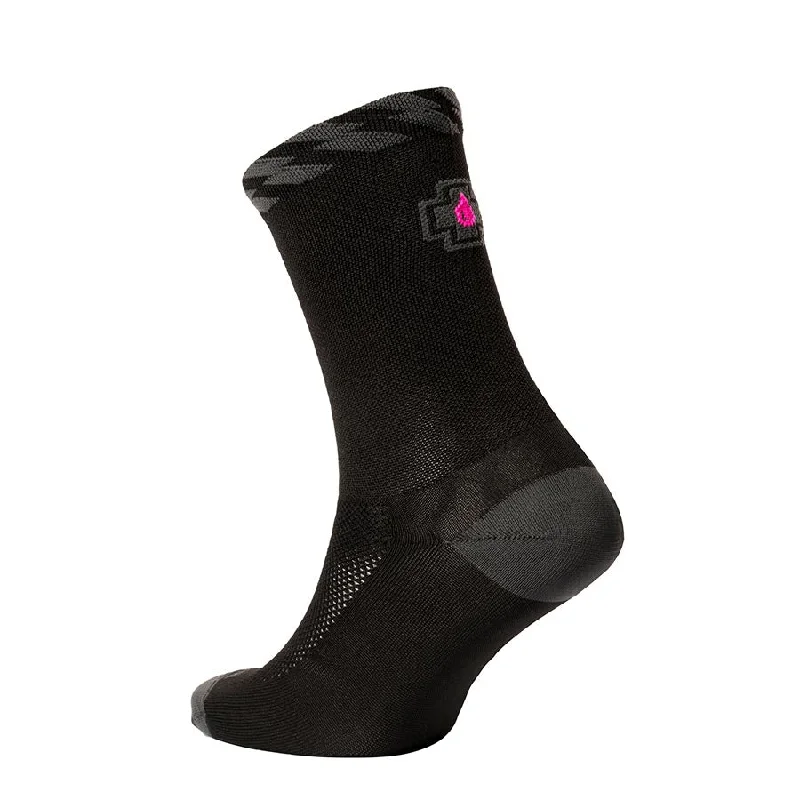 Bicycle jersey with adjustable padding-Muc-Off Technical Riders Socks Black S Pair