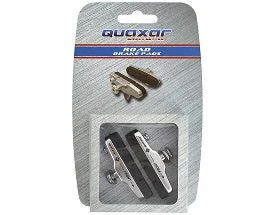 Bicycle jersey with adjustable padding-Quaxar Road Brake Pads with Silver Shoe