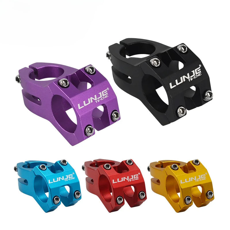 Bike jersey with ergonomic design-LUNJE MTB Stem 31.8x45mm High-strength Short Handlebar Stem Aluminum Alloy Bicycle Bridge Racing Downhill Bike / Road Bike Stem