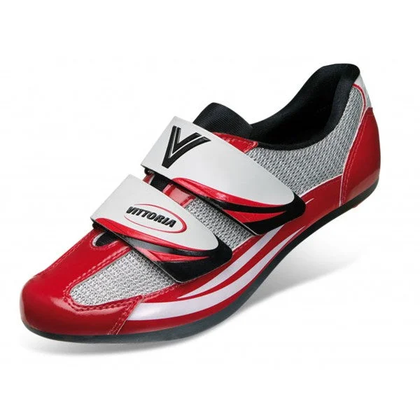 Bicycle riding tights with ventilated fabric-Vittoria Kid Junior Cycling Shoes (Red) EU 37