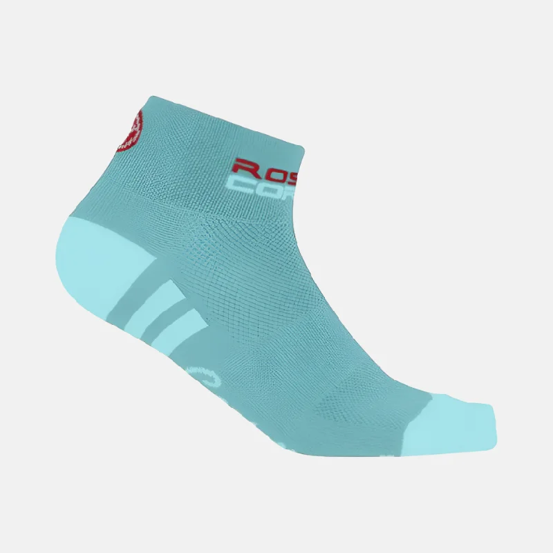 Bicycle jersey with adjustable design-Castelli Rosa Corsa Socks -Turquoise