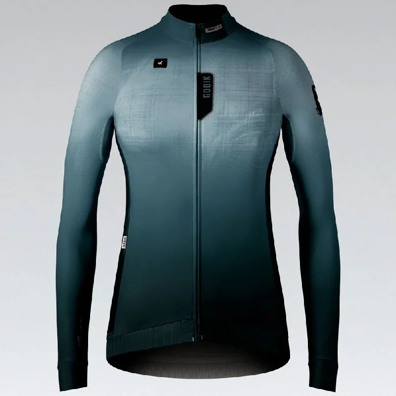 Cycling jacket with adjustable straps-Maglia maniche lunghe donna Gobik Hyder Willow - Verde