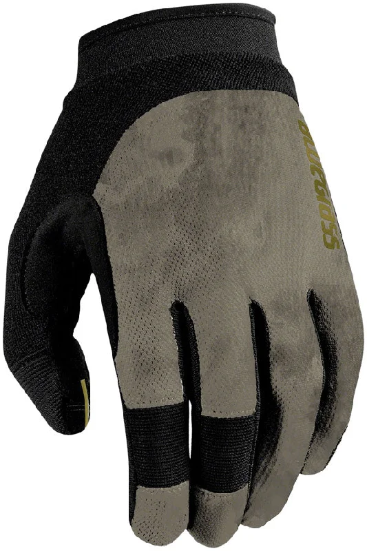 Cycling socks for technical trails-Bluegrass React Gloves - Gray Full Finger X-Large