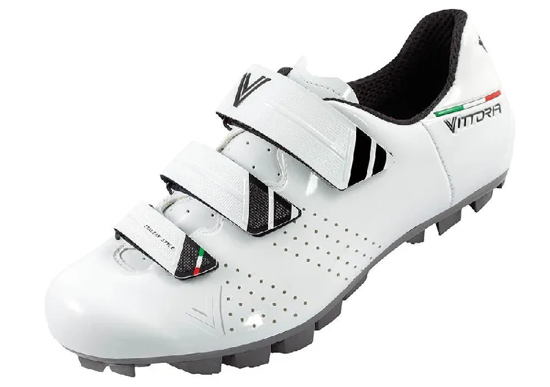 Cycling rain pants with adjustable weave-Vittoria Rapide MTB Cycling Shoes (White)