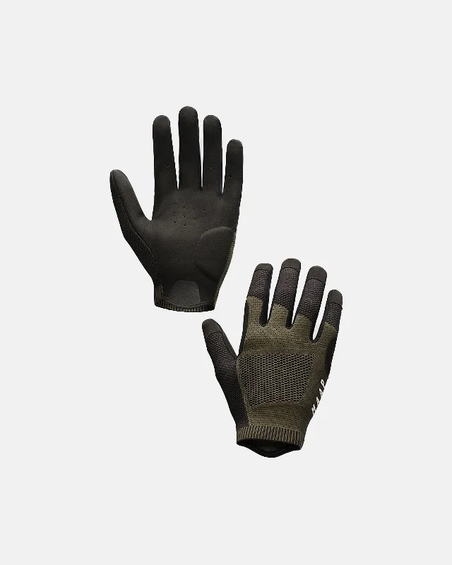 Bike helmet with adjustable weave-Alt_Road Glove Olive