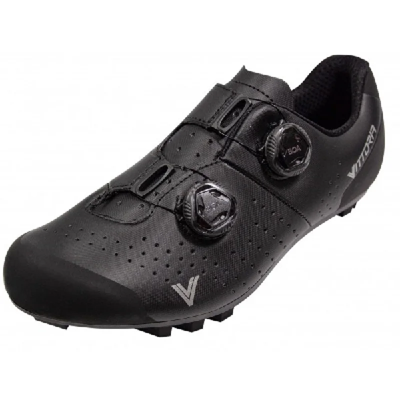 Bicycle jersey for technical biking-Vittoria KOM MTB Cycling Shoes - Black