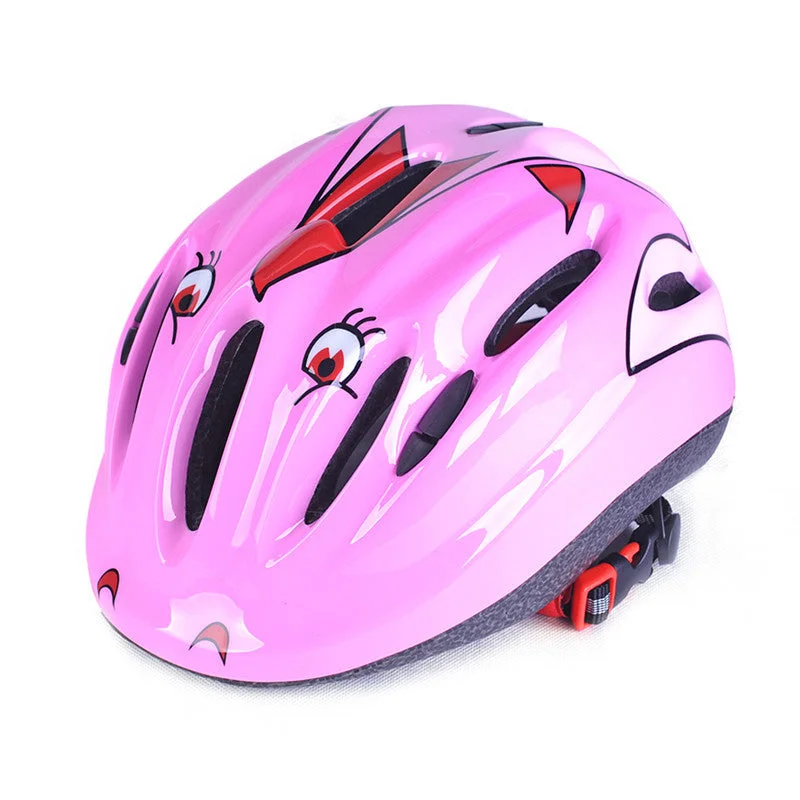 Bicycle rain jacket with adjustable fabric-Kids Cartoon Road Cycling Helmet MTB EPS Child Bike Helmet Safe Bicycle Helmet Skating Bicycle Helmet