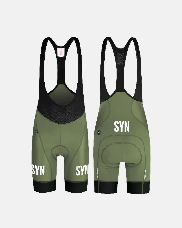 Bike riding vest with adjustable lining-Women's Syndicate Bib Short - Pesto