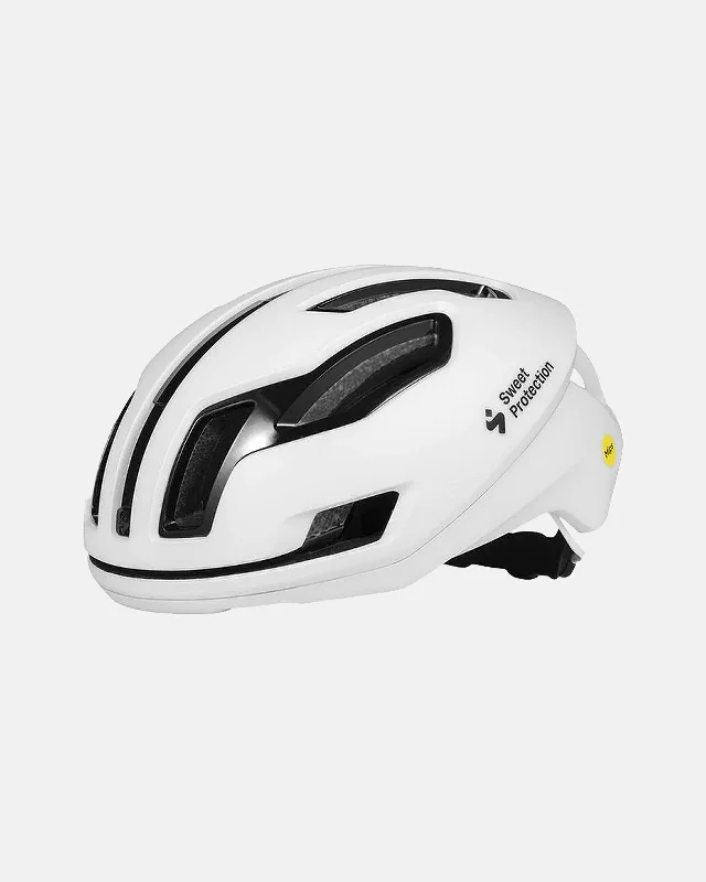 Cycling gloves with adjustable padding-Sweet Protection Falconer 2Vi Mips Helmet - Satin White