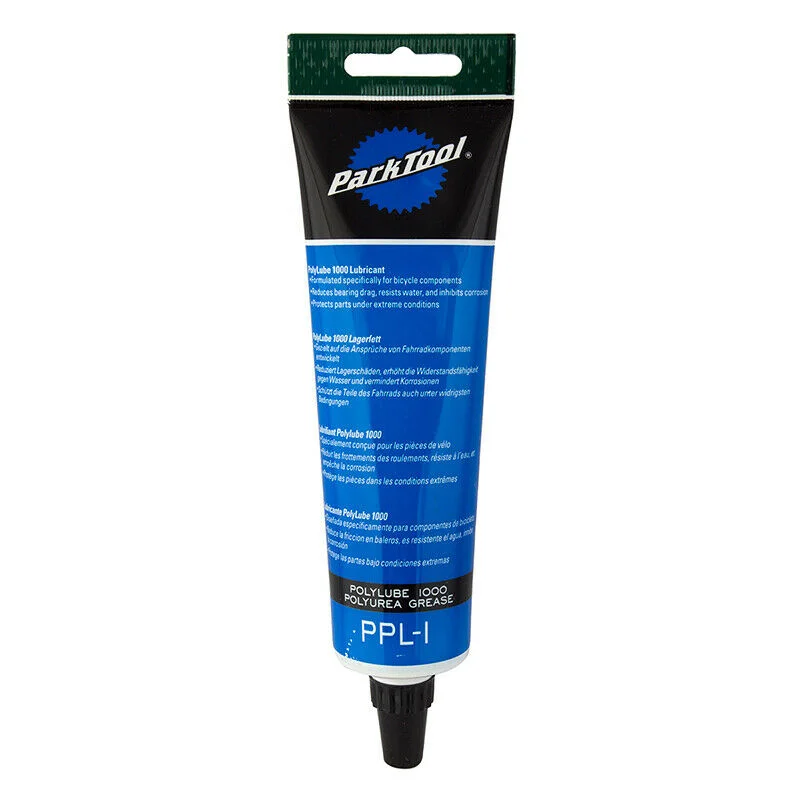 Bicycle helmet with ergonomic straps-Park Tool POLYLUBE 1000 GREASE PPL-1 4oz Tube Bicycle Bearing Grease