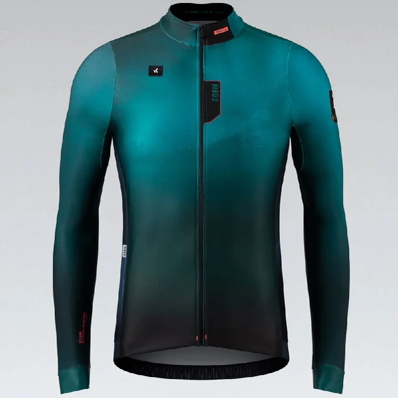 Cycling vest with adjustable straps-Maglia maniche lunghe Gobik Superhyder Everglade - Verde