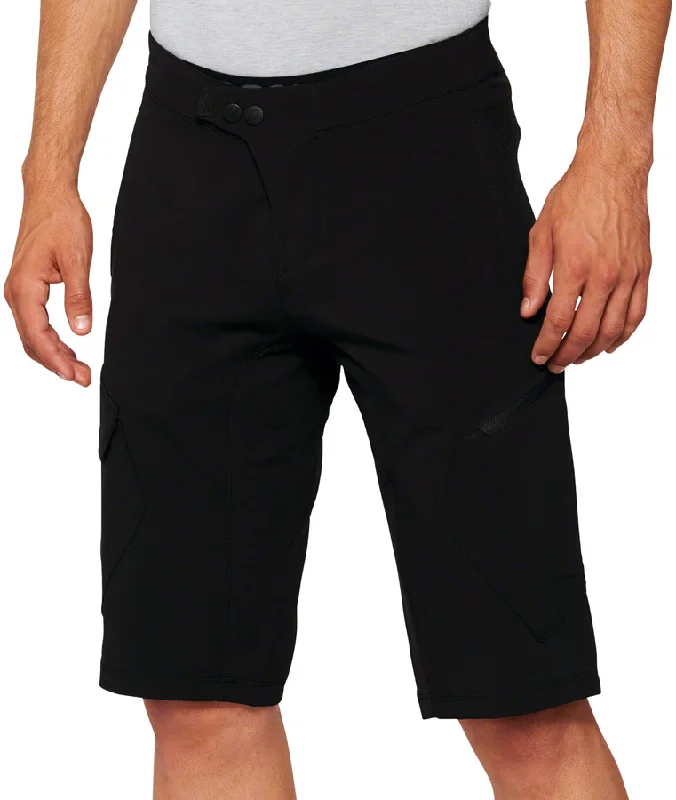 Cycling tights with adjustable lining-100% Ridecamp Shorts with Liner - Black Size 28