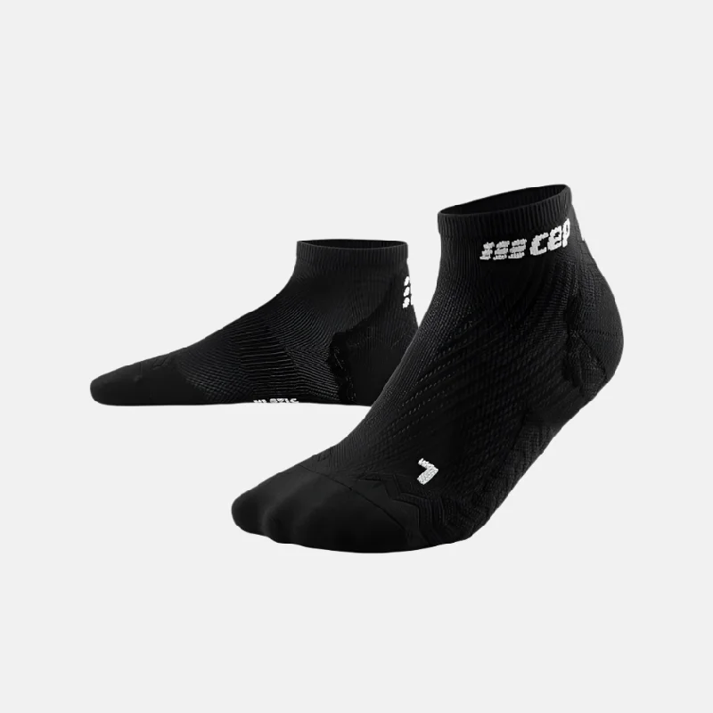 Cycling socks for technical trails-Cep Run Ultralight Low Cut Women's Compression Socks -Black