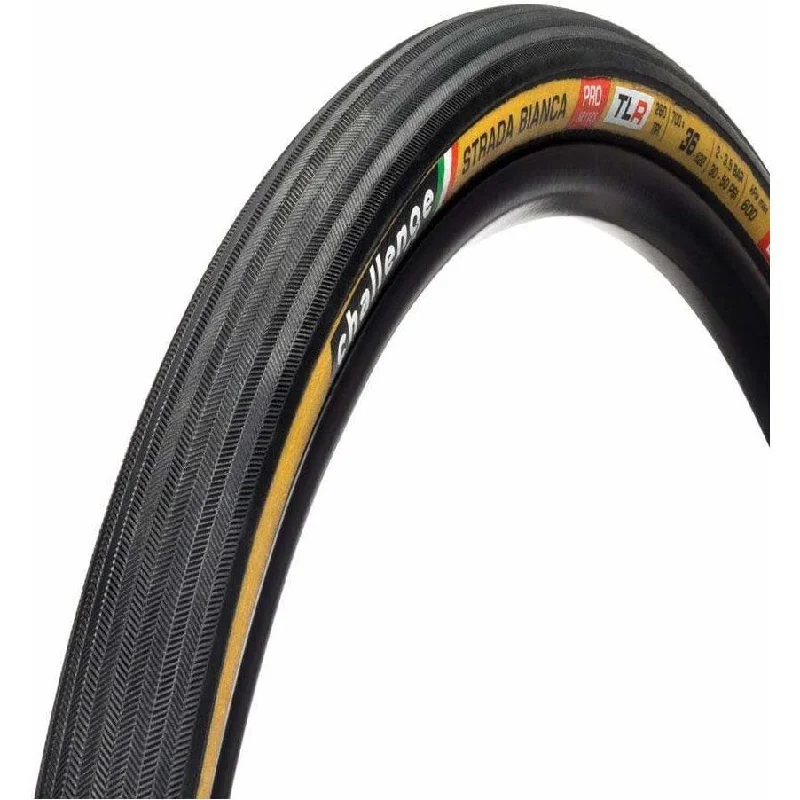 Bicycle jersey with adjustable padding-Strada Bianca TLR Road Tire 700x33C Folding Tubeless Ready SmartPlus PPS Ganzo + PPS2 260TPI Tanwall