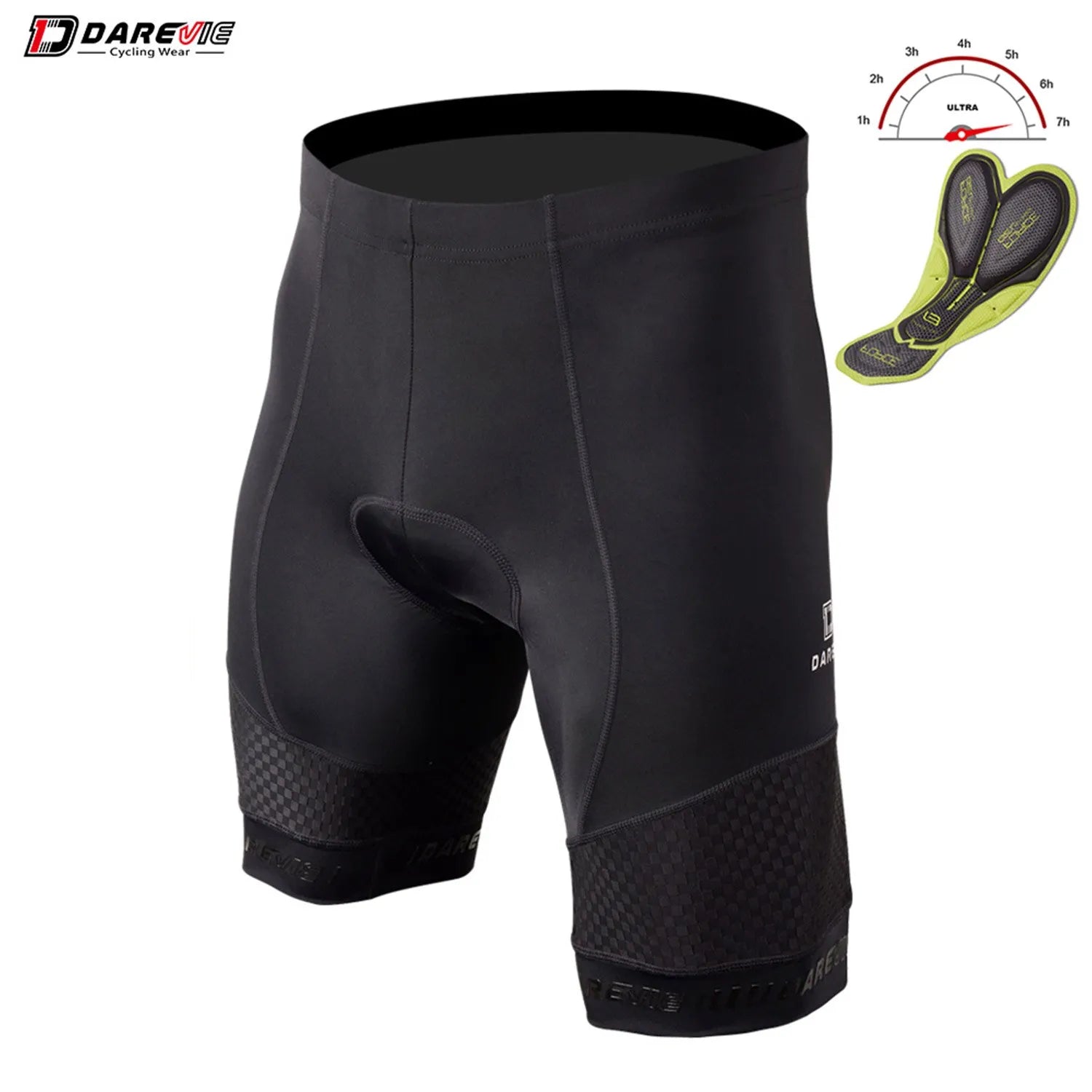 Bicycle jersey with adjustable shell-DAREVIE Cycling Shorts 3D Gel Pad Mens Cycling Shorts Breathable Mountain 6 Hours Ride MTB Road Womens Downhill Cycling Shorts