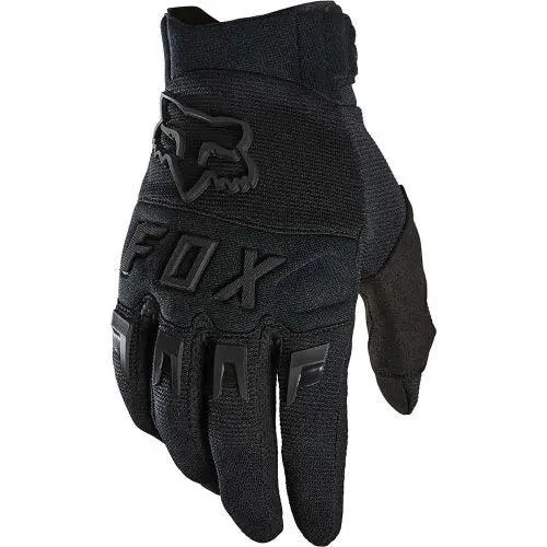 Bike riding knee pads with ventilated straps-Fox Dirtpaw Glove - Black / Black