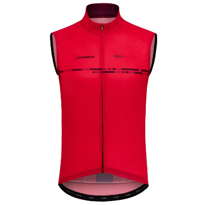 Cycling socks with adjustable fit-Gilet Hiru Advanced Windbreaker - Rosso