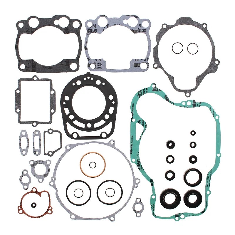 Mountain bike helmet with ventilated coverage-VERTEX COMPLETE GASKET SET W/ OIL SEALS KAWASAKI