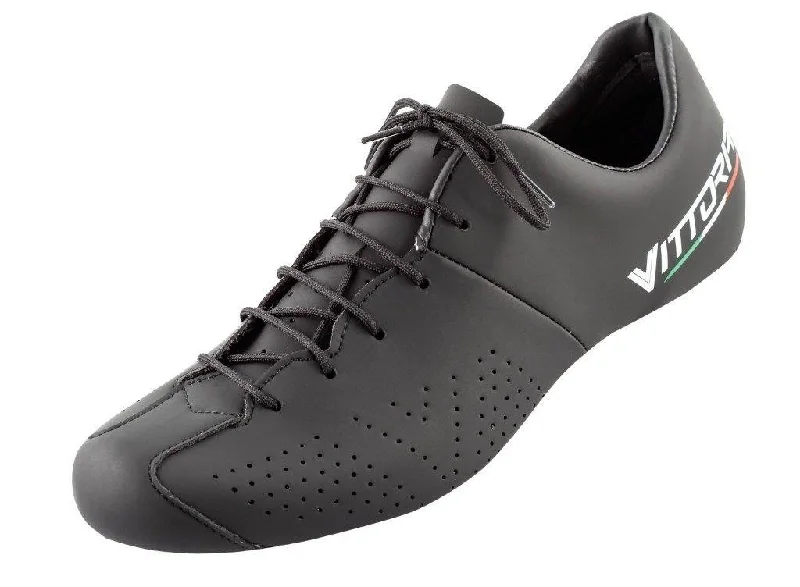 Cycling gloves for technical descents-Vittoria Mondiale Road Cycling Shoes LOOK Soles (Black)