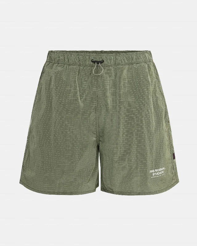 Bicycle shoes for technical biking-Men's Off-Race Ripstop Shorts — Army Green