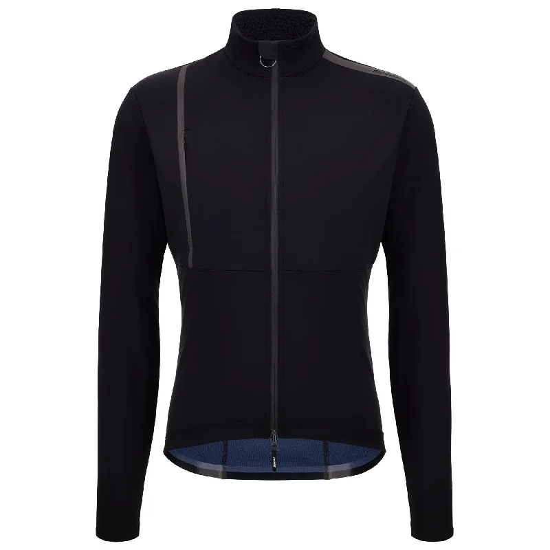 Bicycle jersey with adjustable design-Giacca Santini VEGA+ - Nero