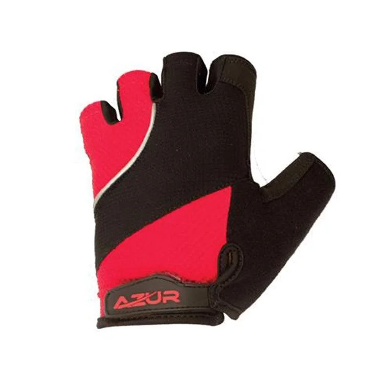 Bicycle riding tights with ventilated fabric-Azur Performance S6 Series Gloves - Red