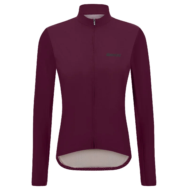 Bicycle rain jacket with adjustable fabric-Giacca Santini RTR - Bordeaux