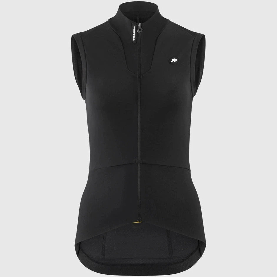 Bicycle jersey with adjustable design-Gilet donna Assos Dyora R Spring Fall S11 - Nero