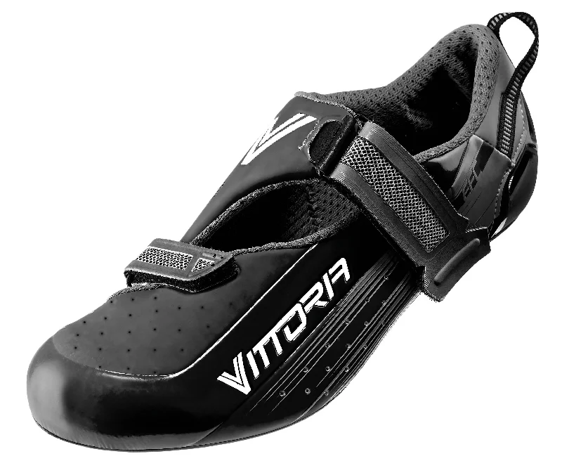 Bike helmet with adjustable straps-Vittoria TRI PRO Triathlon Cycling Shoes - Black (42 EU)