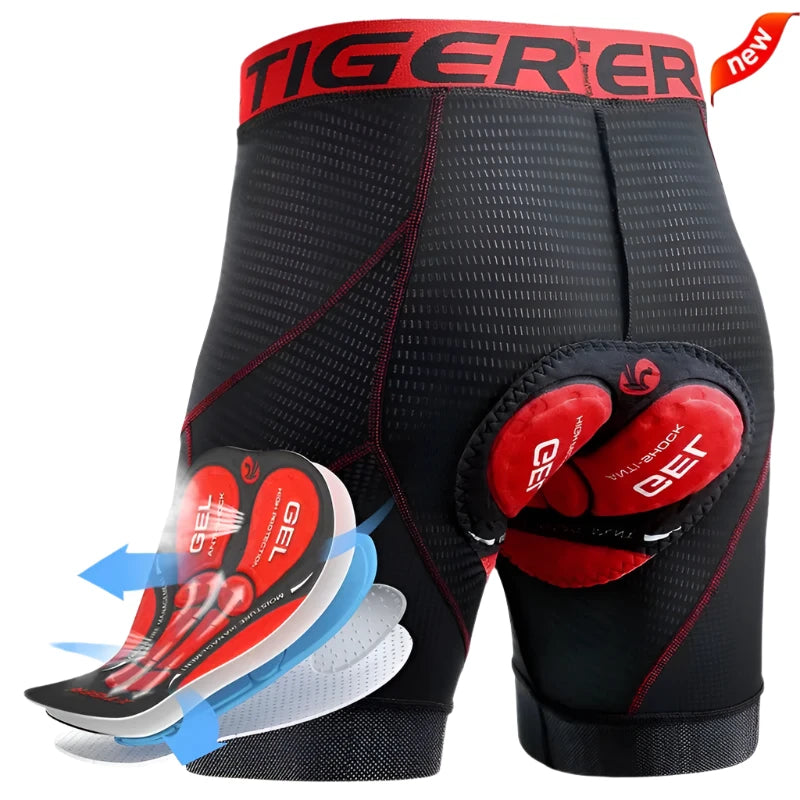 Cycling tights with adjustable weave-X-TIGER Cycling Shorts Breathable Mesh Cycling Underwear Gel Pad Shockproof MTB Bike Shorts Dropshipping Bicycle Underwear