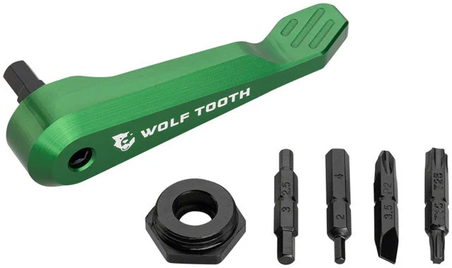 Bike riding knee pads with adjustable lining-Wolf Tooth Axe Handle Multi-Tool - Green