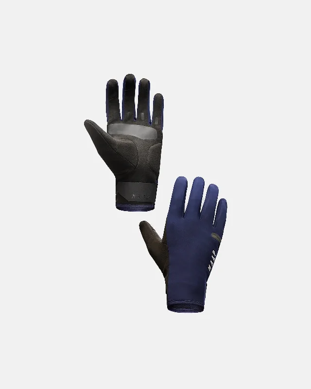 Bike gloves with adjustable straps-Winter Glove - Navy