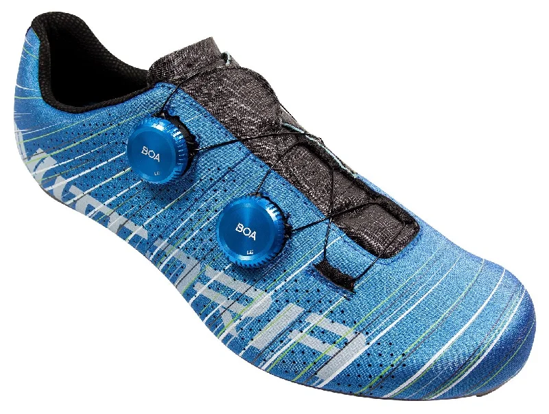 Bike shoes for adjustable biking-Vittoria Resolve Road Cycling Shoes - Silk Blue (FCT Carbon Sole)