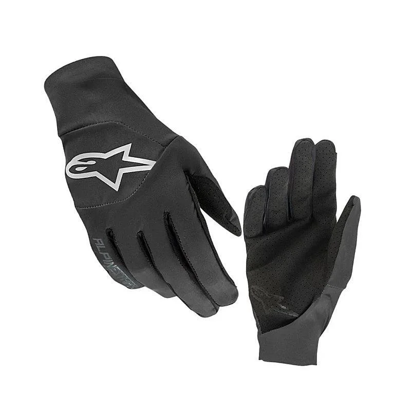 Cycling gloves with adjustable weave-AlpineStars Drop 4.0 Gloves MTB Gloves - Black