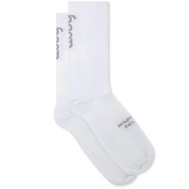 Bicycle socks with adjustable padding-Calze Udog Logo - Bianco