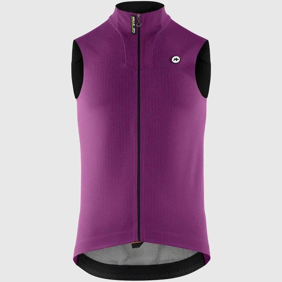 Cycling rain jacket with adjustable fabric-Gilet Assos Mille GTS Spring Fall C2 - Viola