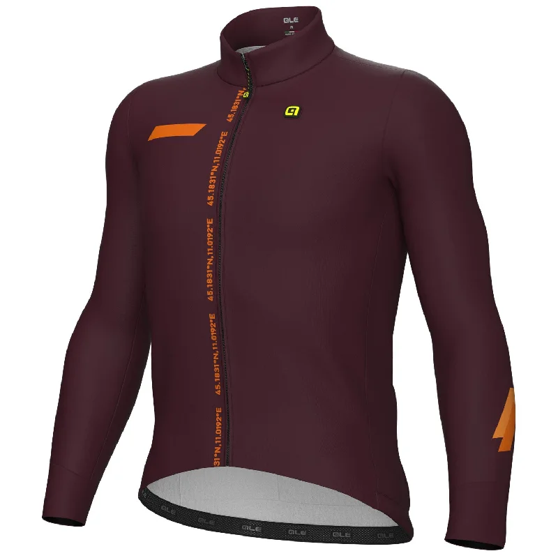 Bicycle jersey for technical trails-Maglia maniche lunghe Ale PR-E Follow Me - Viola