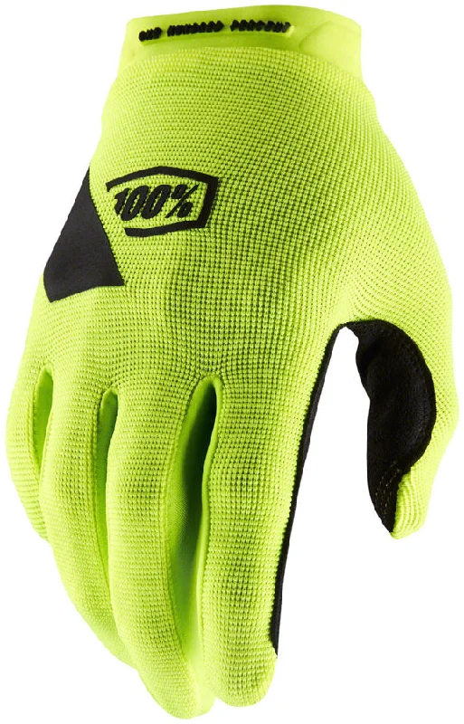 Bike shoes for technical descents-100% Ridecamp Gloves - Flourescent Yellow Full Finger Small