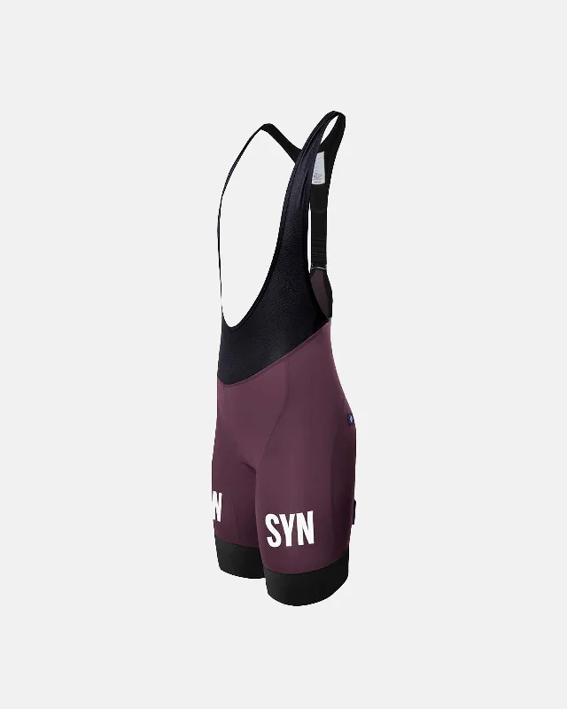 Bicycle helmet with ergonomic straps-Women's Syndicate Bib Short - Grape