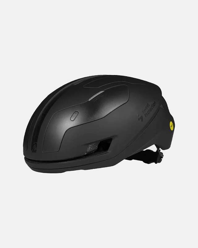 Bike helmet with adjustable straps-Sweet Protection Falconer Aero 2Vi MIPS Helmet - Black