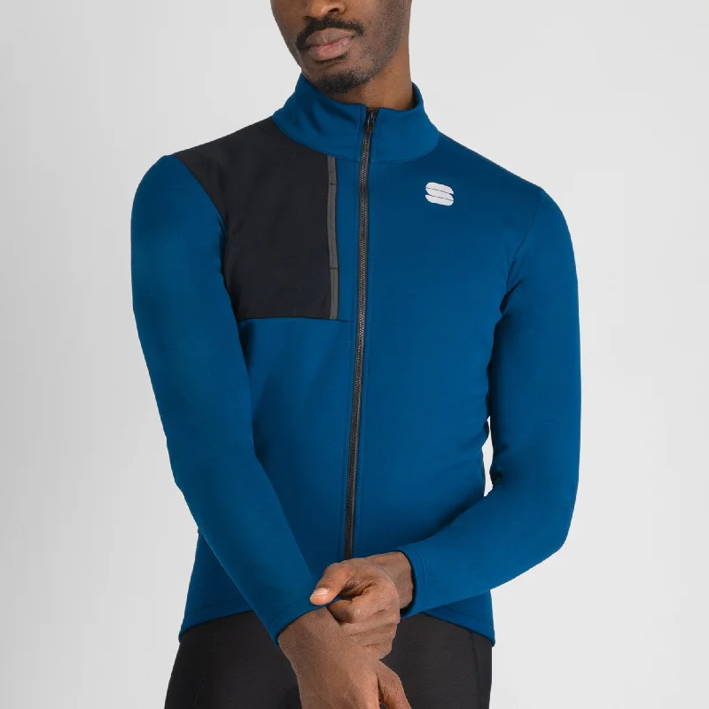 Bicycle arm warmers with adjustable straps-Giacca Sportful Giara Softshell - Blu scuro